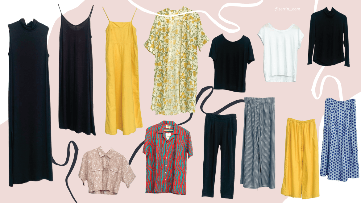 Here's how to curate a fun and functional capsule wardrobe • ZERRIN