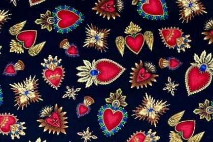 Metre Lovely Sacred Heart Designer Fabric by Timeless Treasures 100% Cotton  Perfect for Making Clothing, Costumes and Accessories - Etsy